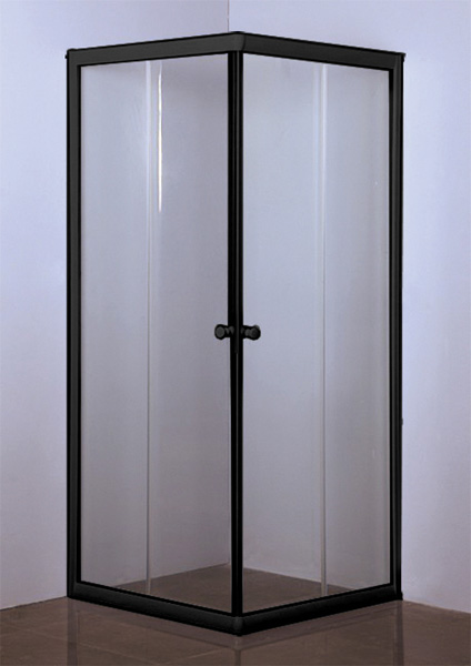 Aluminium Shower Door 900/900 × 1850 mm (DSCR/CLR/B) – Swartland Kenzo