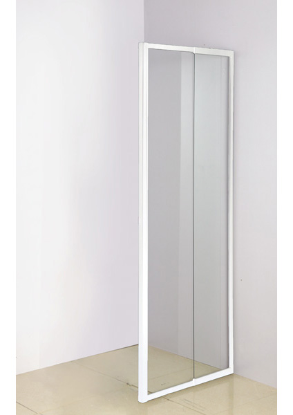 Aluminium Shower Door 800/900 × 1850 mm (DSPN/CLR/W) – Swartland Kenzo