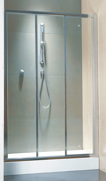 Aluminium Shower Door 900 × 1900 mm (DSTS/CLR/W) – Swartland Kenzo