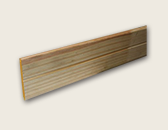 Knotty pine ceiling
