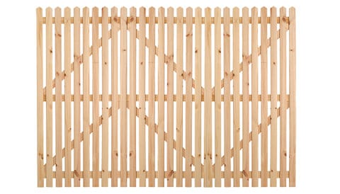 Treated picket fences